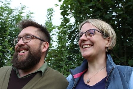 Full Grown co-founder and director, Gavin Munro and fellow co-founder and director Alice Munro are pictured in Wirksworth