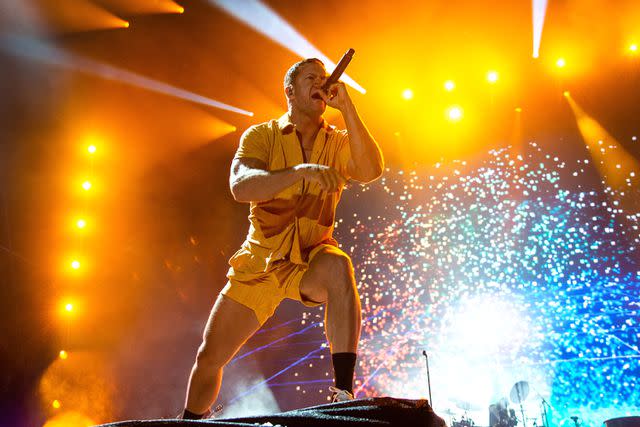 <p>Joseph Okpako/WireImage</p> Dan Reynolds performing in August 2023.