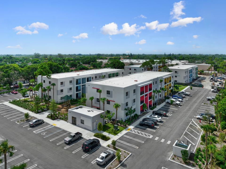 Lakewood Village by Renco USA is one of three complexes bringing a combined 400 apartments into Palm Springs, Florida, a town of 27,000 people long dominated by single-family homes.