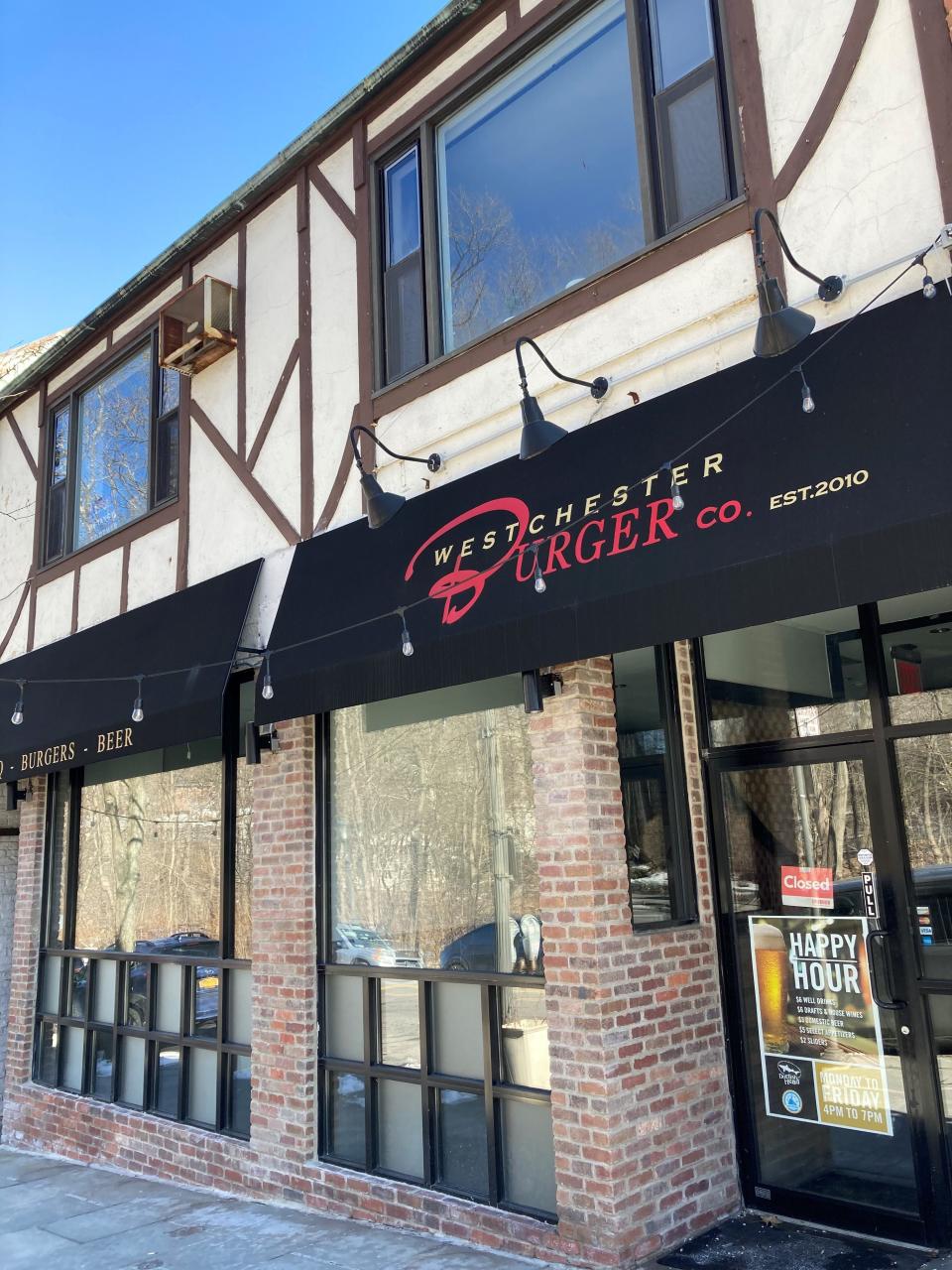 Westchester Burger Co. in Scarsdale has closed though its food trucks are in business. The White Plains location, temporarily closed, is still scheduled to reopen. Photographed Feb. 26, 2022.
