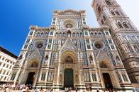 <p>This typical Italian Gothic building has dreamy architectures, making it arguably the most beautiful building in the sunshine city. It might have taken over 100 years to build, but its dome stretches almost ten storeys into the air and weighs over 40,000 tonnes. Impressive! </p>