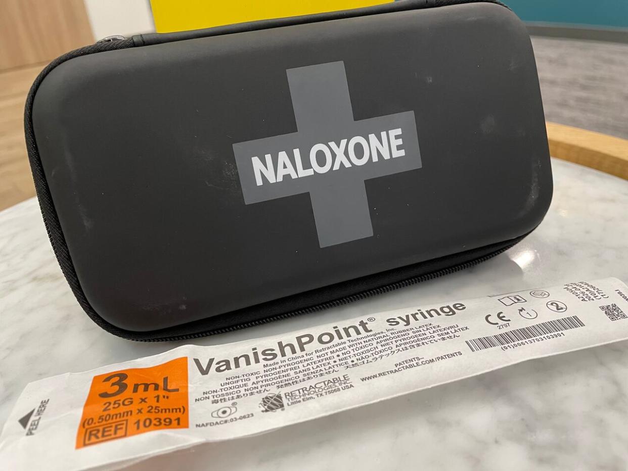 Naloxone — which is used to reverse the effects of an opioid overdose — was administered in six of the eight overdose cases reported in the Prince Albert area over a 24-hour period this week, the province says. (Alexander Quon/CBC - image credit)