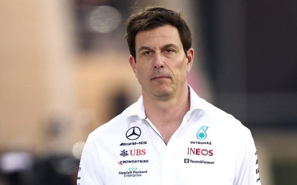 Toto Wolff looks on - Why Mercedes' 'zero-pods' concept has failed - Getty Images/Bryn Lennon 
