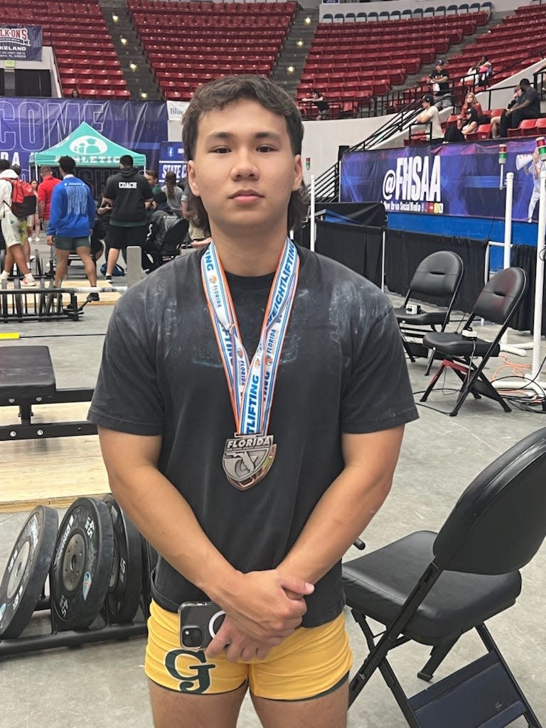 George Jenkins William Draper took third place in the 2024 FHSAA state boys weightlifting championship.