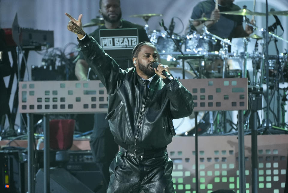 Rapper Big Sean performs during "Live From Detroit: The Concert at Michigan Central" on Thursday, June 6, 2024, in Detroit. (AP Photo/Carlos Osorio)