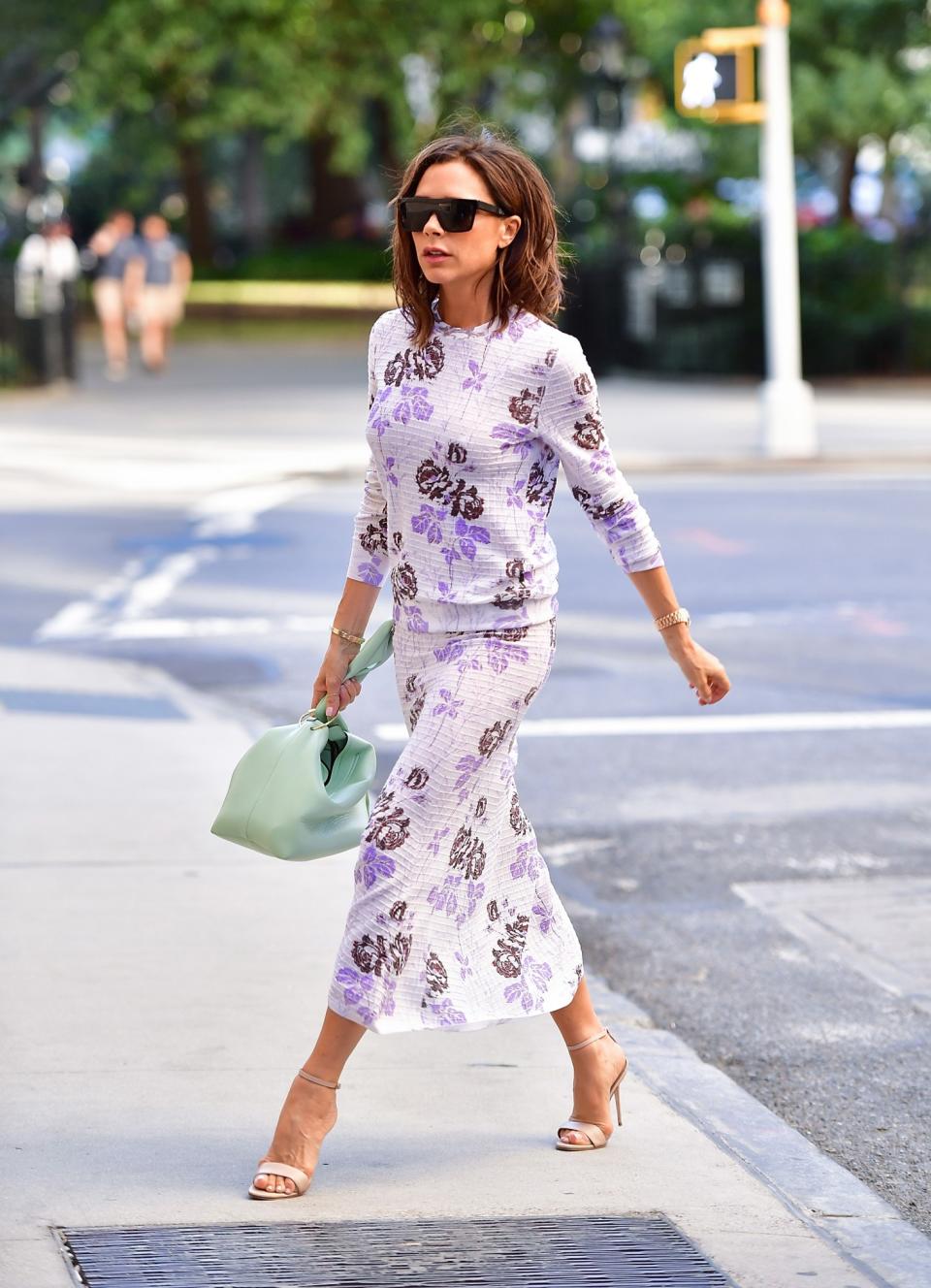 <p>Yes, VB can even rocked a floral co-ord.<em> [Photo: Getty]</em> </p>