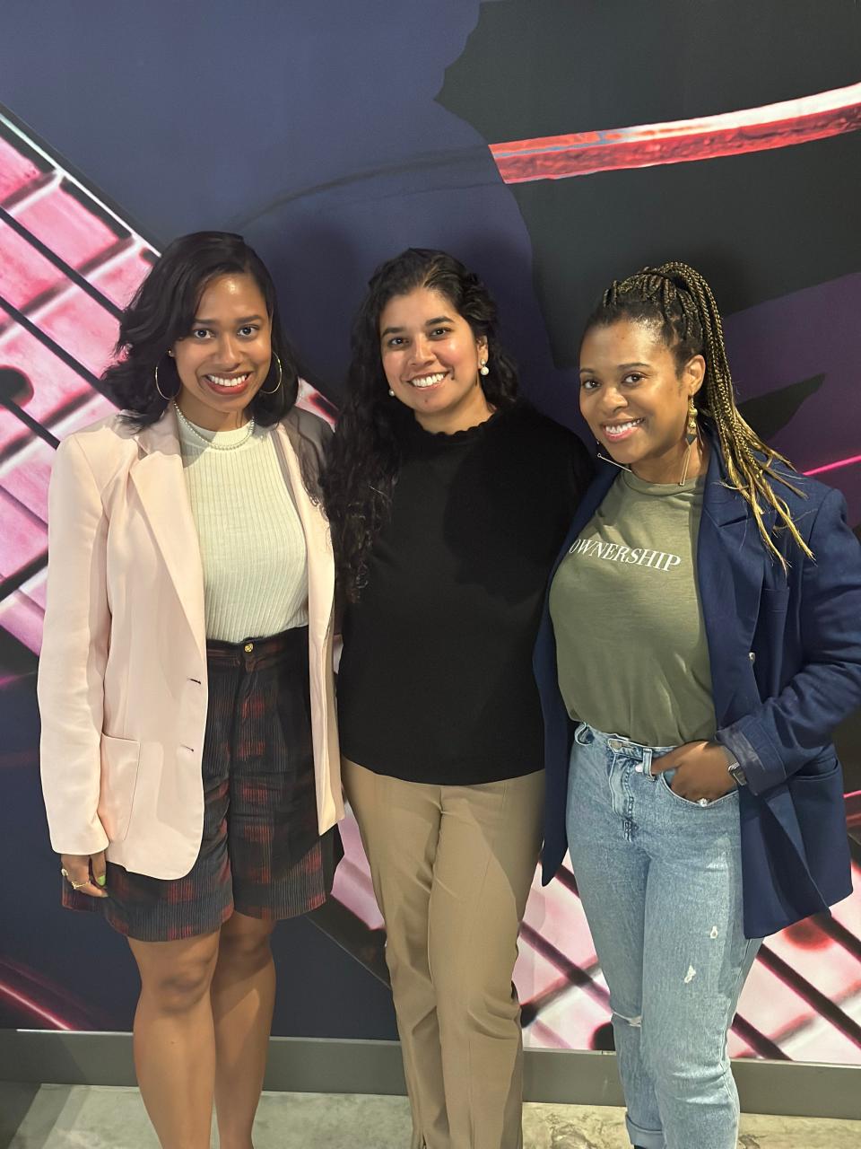 2024 South by Southwest participants and venture capitalists Pilar Concepcion Johnson (left), Himalaya Rao-Potlapally and Rachel Wilson believe any of their political involvement will occur on a grassroots level.