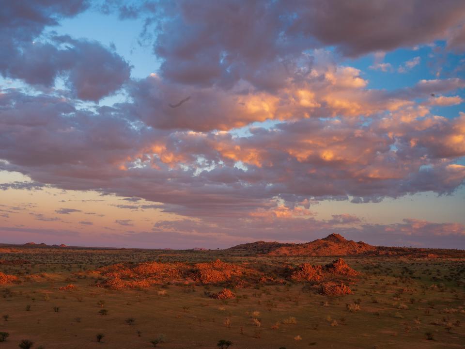 The viewpoint from Madisa campsite in Damaraland.