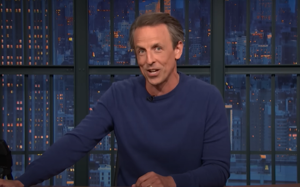 Meyers tore apart Trump’s claims that he has ‘no idea’ about the far-right proposal (Late Night/NBC/YouTube)