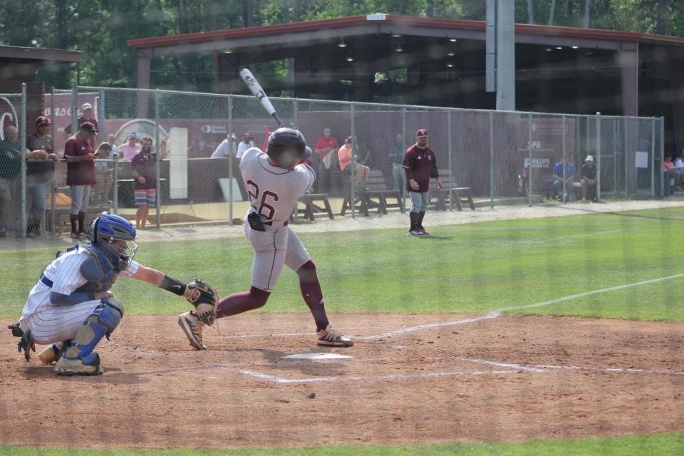 Benedictine's Ben Hollerbach had a big game on his 18th birthday in a playoff win over NW Whitfield on Wednesday, May 4, 2022.