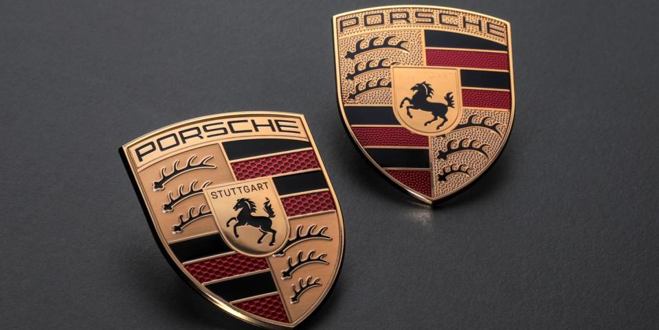 porsche updated crest 2023