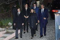 Cristina de Borbón-Dos Sicilias, primogénita del fallecido infante don Carlos, apareció en el domicilio de Pilar de Borbón con su hermano y Pedro López-Quesada. (Foto: Carlos R. Alvarez / Getty Images)