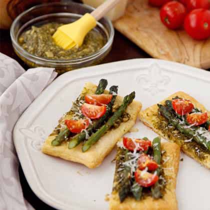 Asparagus Parmesan Puffs