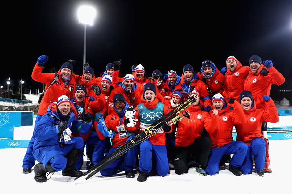 Im Biathlon der Männer waren die Deutschen fernab des Podiums. Nicht so aber Johannes Thingnes Bö, der auf Rang eins fuhr.