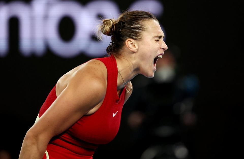 Aryna Sabalenka got her revenge against Coco Gauff to reach the Australian Open final  (REUTERS)