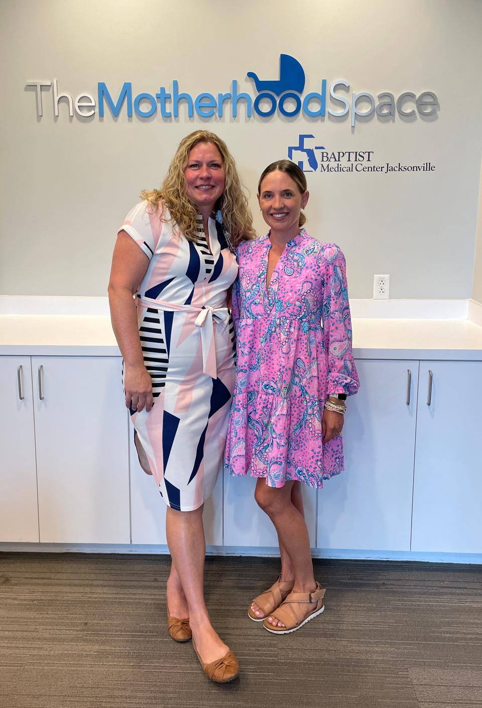 Terrie Andrews, left, vice president of Baptist Behavioral Health, and Jill Garrett, a licensed psychologist and program director at Baptist Health's The Motherhood Place.