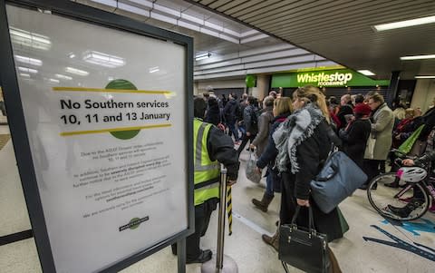 Passengers at London Victoria station - Credit: Guy Bell/REX