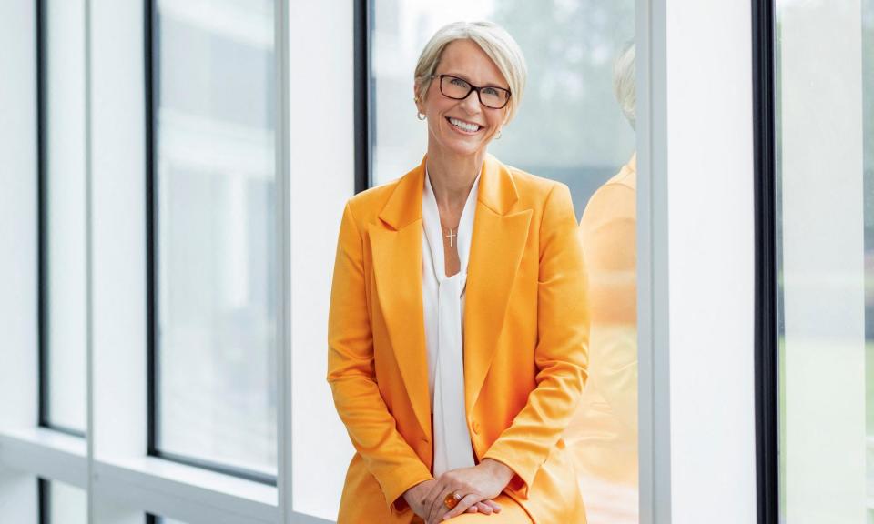 <span>Emma Walmsley, the CEO of GSK, is thought to be the highest-paid of the 10 female FTSE 100 chief executives.</span><span>Photograph: Olivier Hess Commissioned By Gsk/Reuters</span>