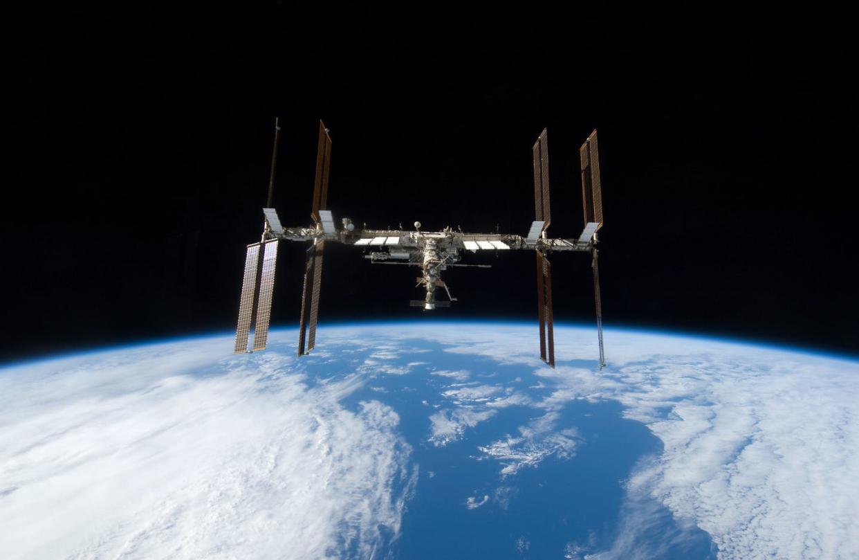 <span class="caption">The International Space Station is a great example of how space has, for the most part, been a peaceful and collaborative international arena.</span> <span class="attribution"><a class="link " href="https://www.flickr.com/photos/nasamarshall/3907196583/in/photolist-6Xgpqk-2joFg2n-wkVE6n-LGPFNe-FLjNWk-vGWF4r-V1AqKG-QjfUiS-2joHVP9-NARDGE-H9HKsz-RwNUie-S8Yo6F-Pah2Lr-MCJ5Tj-S9LG9X-2iNCKp9-Si7AKy-2jKhmec-EhnK2M-oMwLYW-RWdJBe-Y2hHz1-huATMM-2j91QCG-2mbuVDN-JKv6kv-Lt2no8-EhnC9i-2maukEw-6UuDmQ-QRonqA-2dveumo-2jqvXVA-qr1yCz-LGH7oc-22LL4om-NdFXq9-ystvvU-edqM3z-KDN537-q8egXH-KWiWEy-CXdSwv-2j2NNc1-WnFg6Y-RgvHvr-wrd1mD-2mgY4L5-yJU3QU" rel="nofollow noopener" target="_blank" data-ylk="slk:NASA Marshall Spaceflight Center/Flickr;elm:context_link;itc:0;sec:content-canvas">NASA Marshall Spaceflight Center/Flickr</a>, <a class="link " href="http://creativecommons.org/licenses/by-nc/4.0/" rel="nofollow noopener" target="_blank" data-ylk="slk:CC BY-NC;elm:context_link;itc:0;sec:content-canvas">CC BY-NC</a></span>