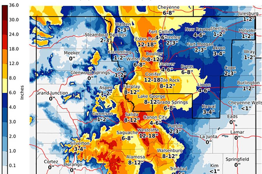 denver, snow