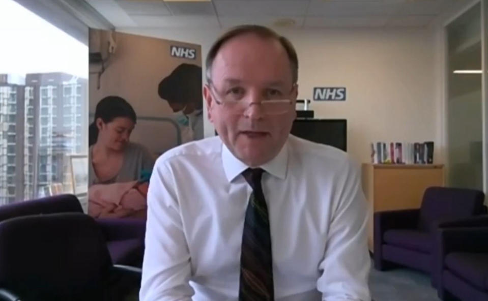 'Return to a much more normal future': NHS England chief executive Sir Simon Stevens. (PA)