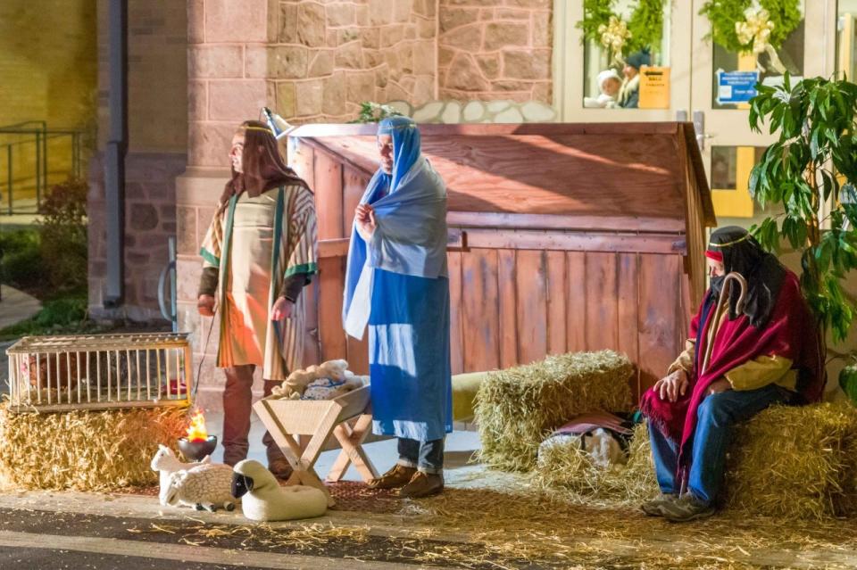 Members of the Doylestown  Presbyterian Church Dads Group hosted a "Drive-Thru Nativity" last year on Mechanics Street in Doylestown and plan to do the same  from 5:30 to 6:30 p.m. this Friday.