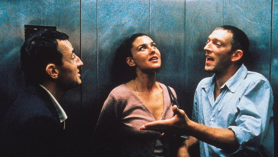 Albert Dupontel, Monica Bellucci and Vincent Cassel in Noé’s controversial film ‘Irréversible’ (Studio Canal+/Kobal/Shutterstock)