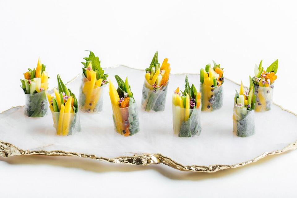 Wolfgang Puck's vegetable spring rolls | Audrey Ma