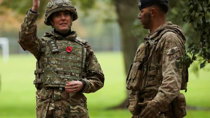 the princess of wales visits the queen's dragoon guards regiment