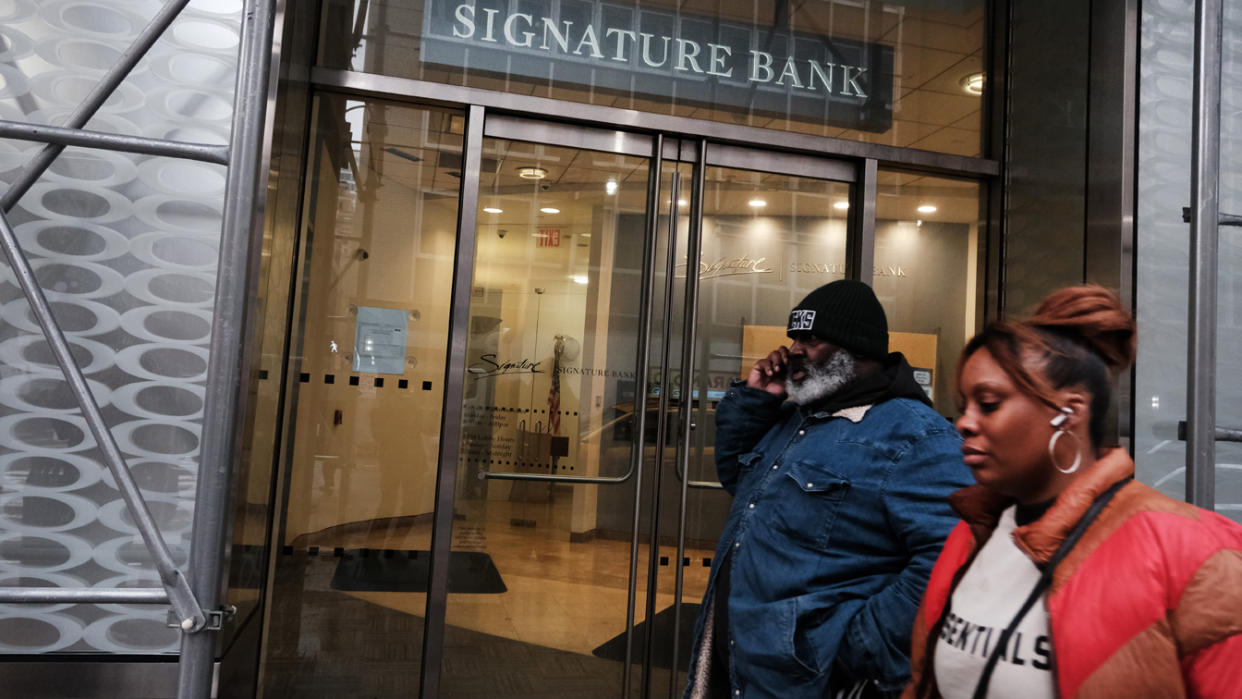 A Manhattan branch of Signature Bank