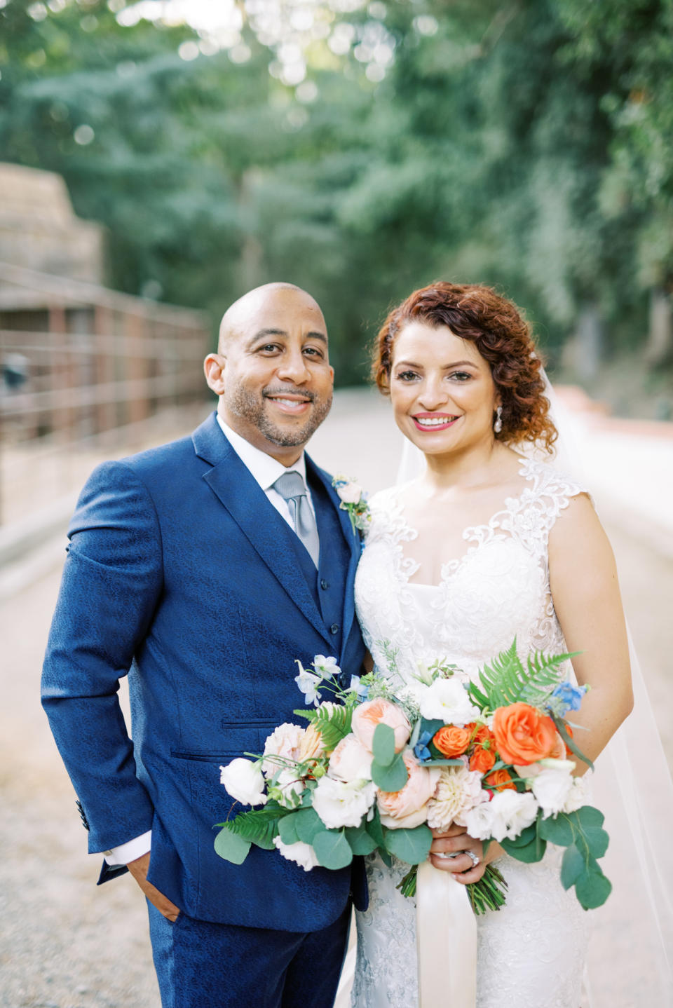 This Couple's Custom Watercolor Crest Defined Every Inch of Their Vibrant Wedding in California