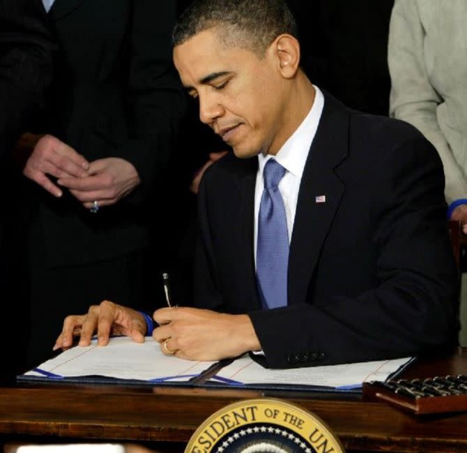 President Barack Obama signed on Friday a law amending the international religious freedom act to extend protections against persecution to people with non-religious beliefs. The religious freedom act, which originally provided protection from persecution to people holding religious beliefs, now provides protection against persecution to people with non-religious beliefs, such as agnosticism, atheism, and humanism.... <a rel="nofollow noopener" href="http://www.inquisitr.com/3817675/obama-signs-law-protecting-atheists-and-humanists-from-religious-persecution/?utm_medium=referral&utm_source=yahoo&utm_campaign=homepage" target="_blank" data-ylk="slk:Read more »;elm:context_link;itc:0;sec:content-canvas" class="link ">Read more »</a><p><a rel="nofollow noopener" href="http://www.inquisitr.com/3817675/obama-signs-law-protecting-atheists-and-humanists-from-religious-persecution/?utm_medium=referral&utm_source=yahoo&utm_campaign=homepage" target="_blank" data-ylk="slk:Obama Signs Law Protecting Atheists And Humanists From Religious Persecution;elm:context_link;itc:0;sec:content-canvas" class="link ">Obama Signs Law Protecting Atheists And Humanists From Religious Persecution</a> is an article from: <a rel="nofollow noopener" href="http://www.inquisitr.com" target="_blank" data-ylk="slk:The Inquisitr News;elm:context_link;itc:0;sec:content-canvas" class="link ">The Inquisitr News</a></p>