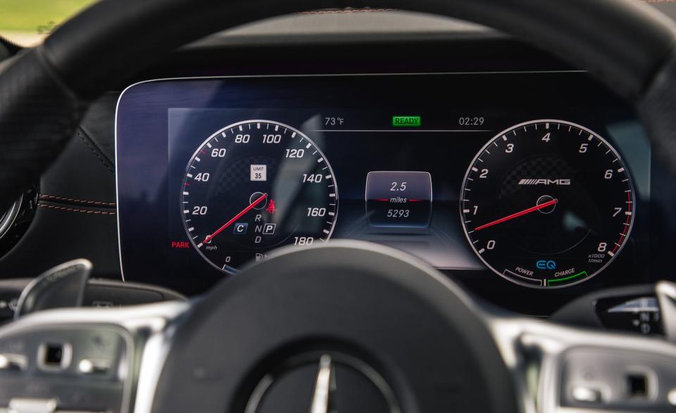 <p>The AMG engine's electric supercharger and hybrid assist give the CLS53 excellent throttle response.</p>