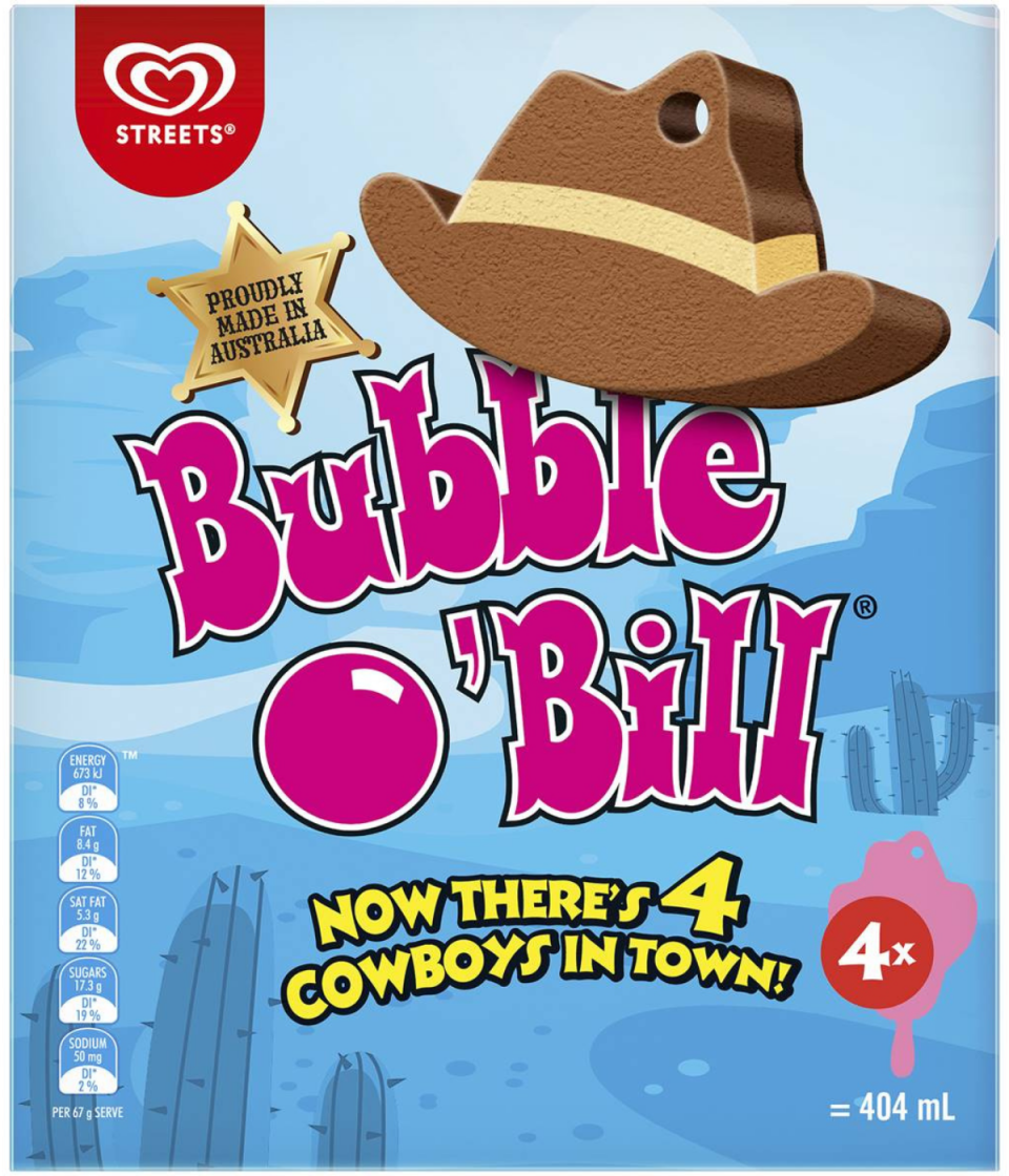 Bubble O'Bill 4 pack from Woolworths