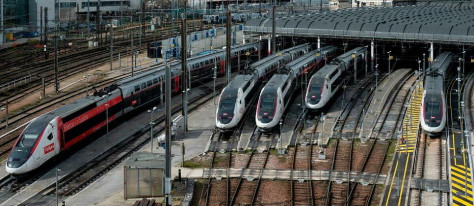 Pour samedi 25 et dimanche 26 mars, la SNCF prévoit de nettes améliorations dans le trafic, malgré quelques perturbations.   - Credit:SAMUEL BOIVIN / NurPhoto / NurPhoto via AFP