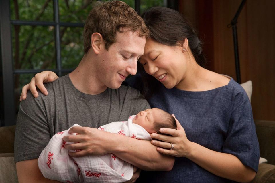 mark zuckerberg y su familia