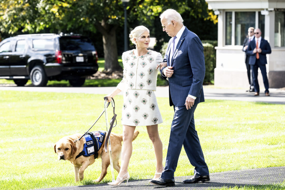 Selma Blair and President Biden<p>The White House</p>