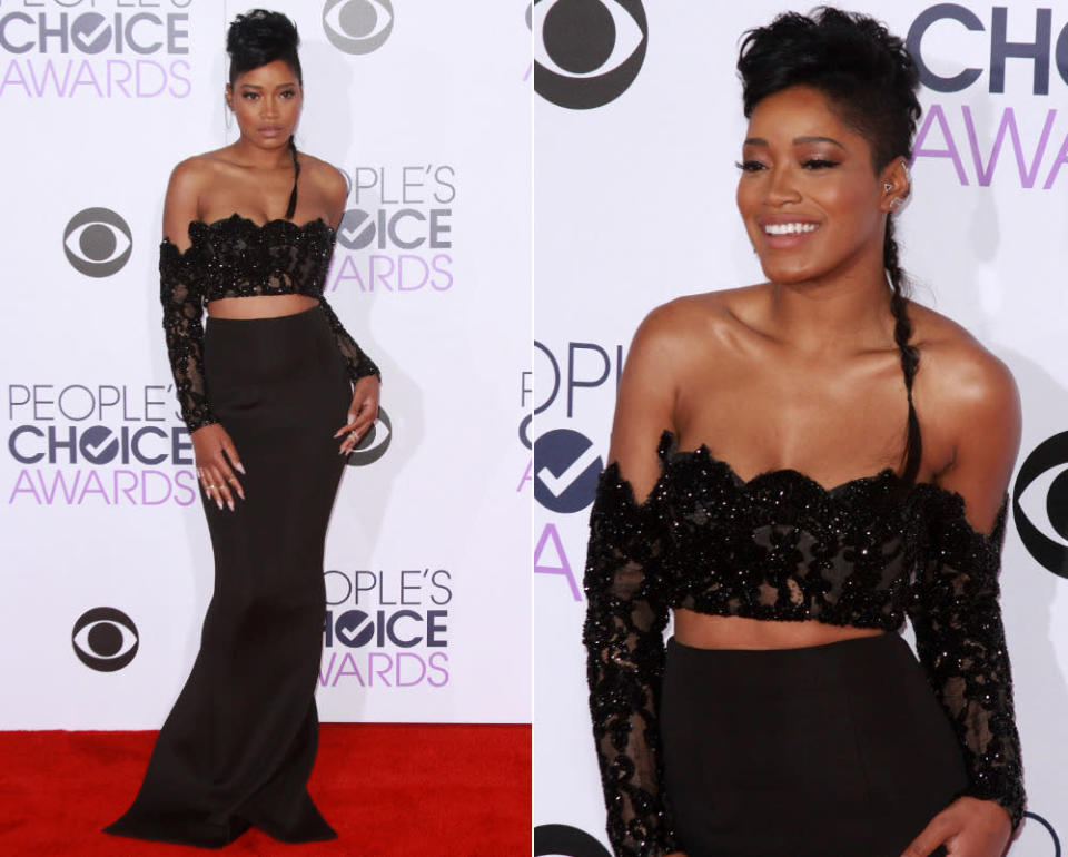 Das Interessante an den “People’s Choice”-Awards 2016 in Los Angeles: Dieses Jahr machten dort vor allem Schauspielerinnen auf sich aufmerksam, die auf dem roten Teppich sonst eher im Hintergrund stehen, beispielsweise Keke Palmer in Yousef Al-Jasmi  … (6. Januar 2016, Bilder: WENN)