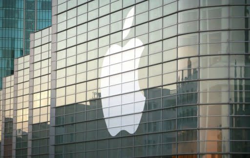 The Apple logo on a building in San Francisco. Apple won more than $1 billion in a massive victory on August 25, 2012 against Samsung, in one of the biggest patent cases in decades. Rival Apple says that it reserves the right to seek permanent injunctions banning the sale of all 28 Samsung devices which a jury on Friday found infringed its patents