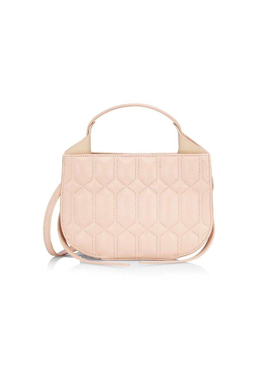 14) Mini Helene Quilted Leather Hobo Bag