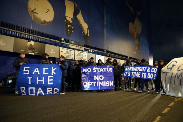 Everton fan protest