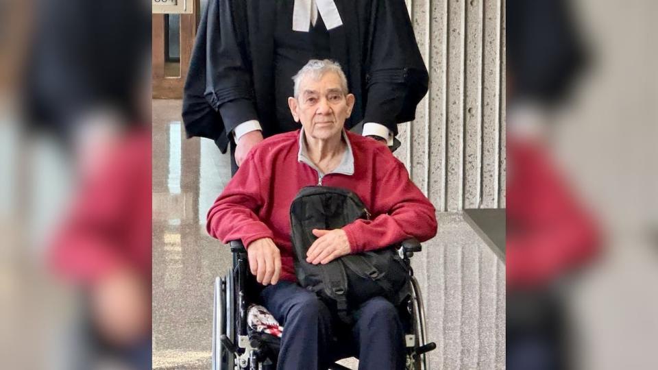 Jaddus Joseph Poirier is shown at Nova Scotia Supreme Court in Halifax on Thursday. (Blair Rhodes/CBC - image credit)
