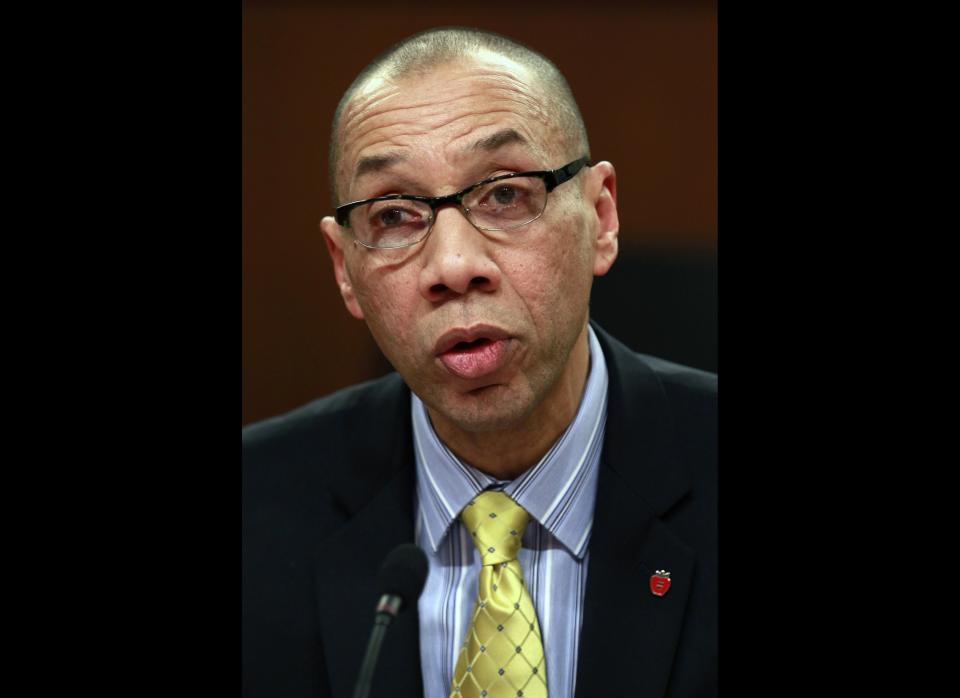 Dennis Walcott, chancellor the the New York City Department of Education, speaks during a joint legislative budget hearing on elementary and secondary education in Albany, N.Y., on Monday, Jan. 23, 2012. (AP Photo/Mike Groll)