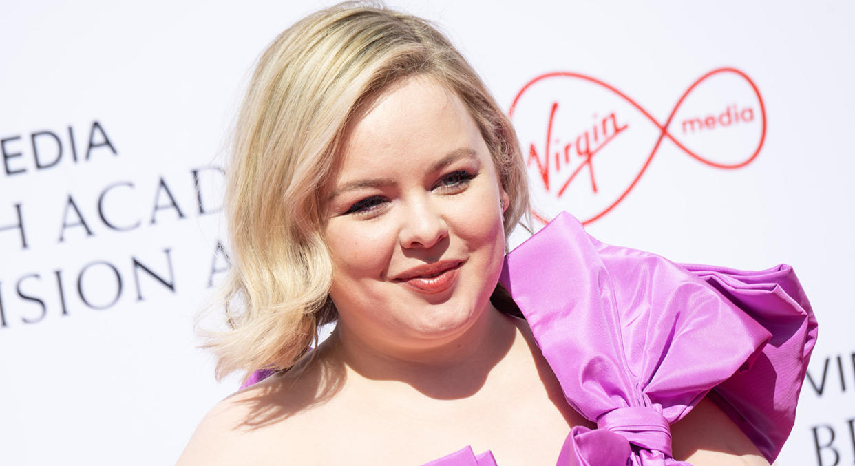 Nicola Coughlan presented the award for Male Performance in a Comedy Programme at the BAFTA TV Awards. (Getty Images)