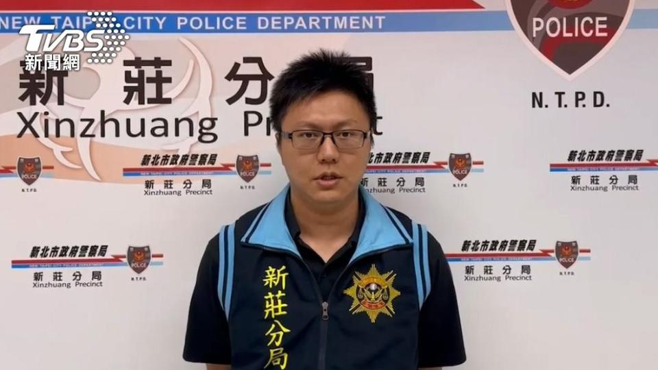 新莊偵查隊副隊長陳哲平說明偵查隊2員警當時正在執行守望勤務。（圖／TVBS）