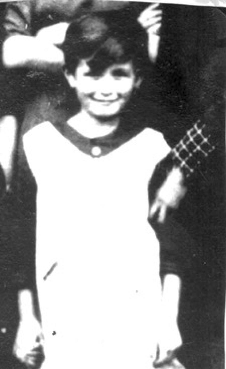 This undated photo provided by Holocaust Survivor Bronia Brandman shows her at age 7 in her home country of Poland. Brandman, an Auschwitz survivor, says that educating others by telling her story is the driving force in her life 75 years after the liberation of the death camp. (Bronia Brandman via AP)