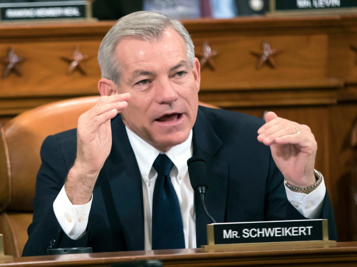 Rep. David Schweikert, R-Ariz., makes a point during a House Ways and Means Committee hearing on Capitol Hill in Washington in this Nov. 8, 2017, file photo.