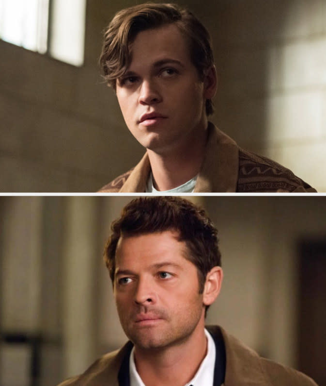 <div><p>"Jack from <i>Supernatural</i> looks so much like Castiel that the actors did a hilarious <a href="https://twitter.com/mishacollins/status/1025825566493003776" rel="nofollow noopener" target="_blank" data-ylk="slk:paternity test;elm:context_link;itc:0;sec:content-canvas" class="link ">paternity test</a> bit IRL for giggles. Misha Collins joked that the casting directors loved his face so much that when they saw it again on another person they just had to cast him. He wasn’t biologically Cas’ son plot-wise, but since he has powers, it’s basically canon that he chose to look like the man he considered his real dad."</p><p>—<a href="https://www.buzzfeed.com/rebeccam4e04c2006" rel="nofollow noopener" target="_blank" data-ylk="slk:rebeccam4e04c2006;elm:context_link;itc:0;sec:content-canvas" class="link "><u>rebeccam4e04c2006</u></a></p></div><span> The CW</span>