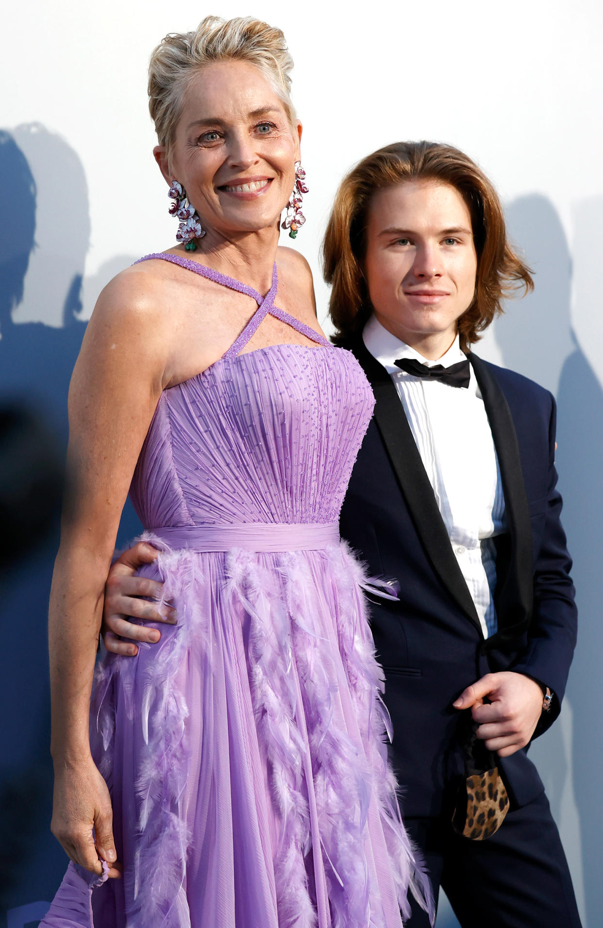 Sharon Stone and Roan Joseph Bronstein Stone (Kevin Tachman / Getty Images for amfAR)