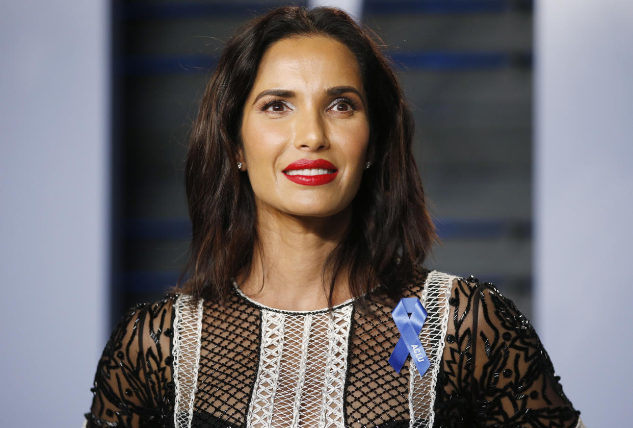 Padma Lakshmi returned to her modeling roots for a steamy photo shoot. (Photo: REUTERS/Danny Moloshok)